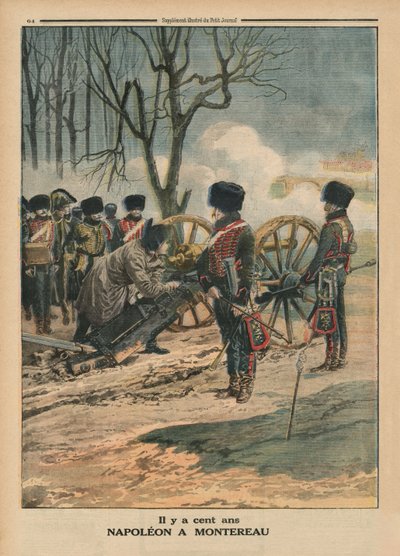 Hace un siglo, Napoleón en Montereau el 18 de febrero de 1814, ilustración de la contraportada de 
